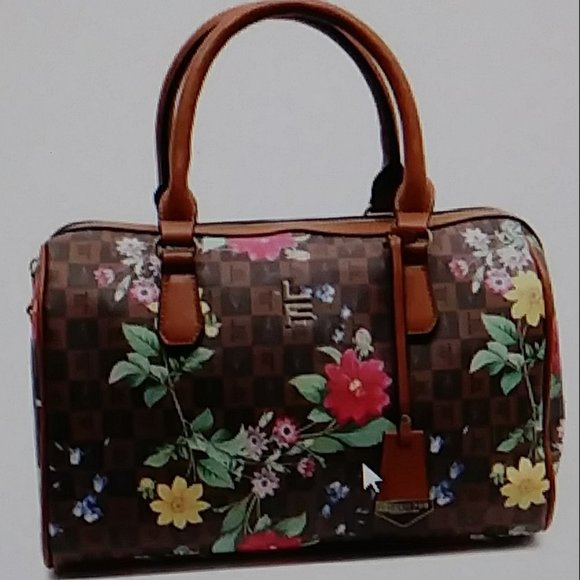 London Fog Calla Signature Satchel Bag - Picture 3 of 15